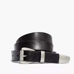 Madewell Leather Three-Piece Belt
